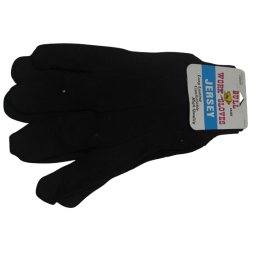 GLOVES 12ct BULL BROWN JERSEY