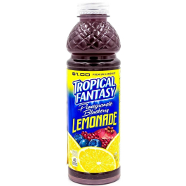 TROPICAL FANTASY BTL 22.5oz POM BLUE LEMONADE