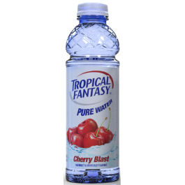 TROPICAL FANTASY FRUIT WATER 22.5OZ CHERRY BLAST