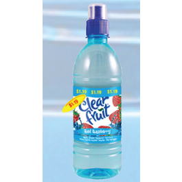 CLEAR FRUIT BTL 16.9oz GRAPE PP1.19