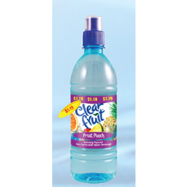 CLEAR FRUIT BTL 16.9oz FRUIT PUNCH PP1.19