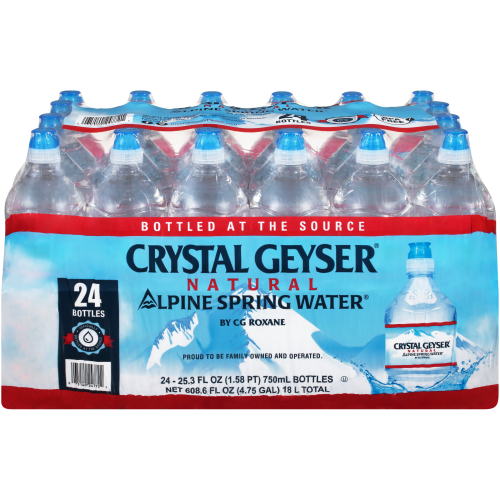 CRYSTAL GEYSER WATER BTL 24CT/750ML
