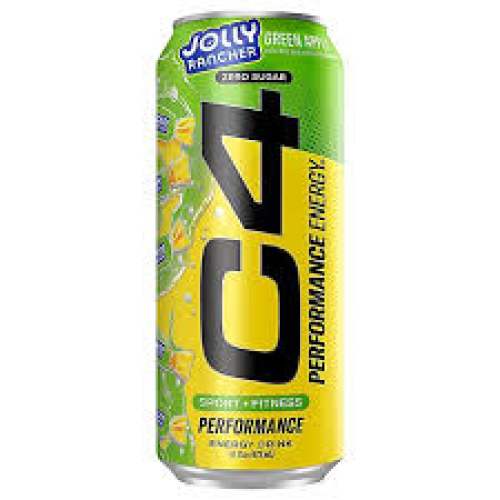 C4 CAN 16OZ JOLLY RANCHER GREEN APPLE 12CT