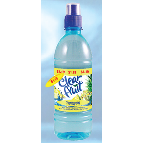 CLEAR FRUIT BTL 16.9oz PINEAPPLE PP1.19