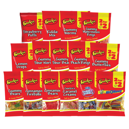 GURLEYS ALL FLAVORS 2/$2/12CT