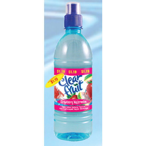 CLEAR FRUIT BTL 16.9oz STRAWBERRY WATERMELON PP1.19