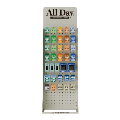 ALL DAY TECH ACCESSORIES DISPLAY 198PC