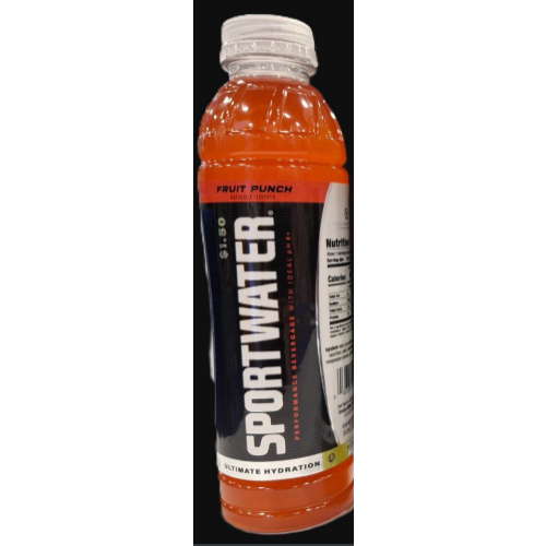 SPORT WATER BTL FRUIT PUNCH 20OZ/24CT