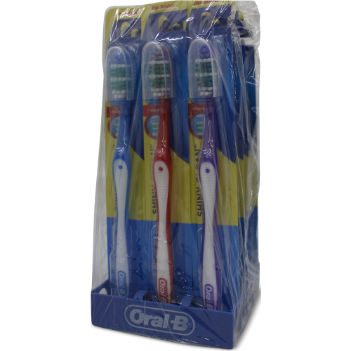 TOOTH BRUSH 12pk ORAL-B SHINY CLEAN