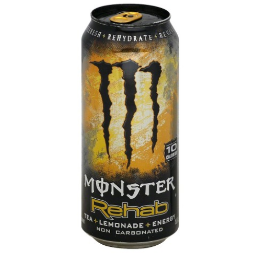 MONSTER CAN 16oz REHAB TEA-LEMONDE 24CT