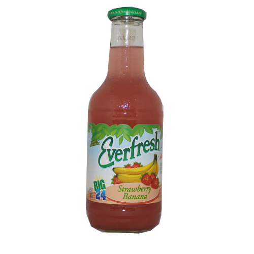EVERFRESH BTL 24oz STRAWBERRY BANANA