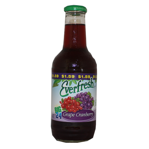 EVERFRESH BTL 24oz GRAPE CRANBERRY