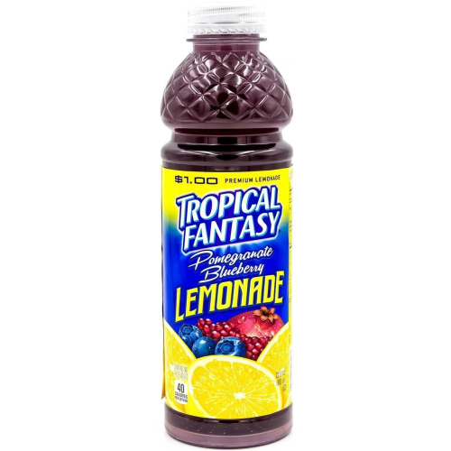 TROPICAL FANTASY BTL 22.5oz POM BLUE LEMONADE