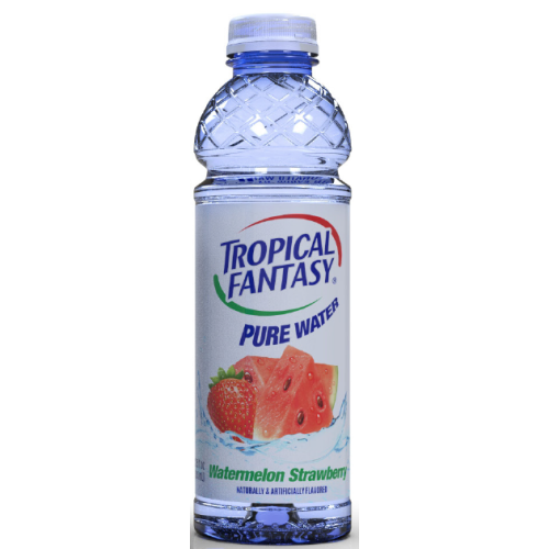 TROPICAL FANTASY FRUIT WATER 22.5OZ WATERMELON STRAWBERRY