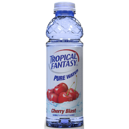 TROPICAL FANTASY FRUIT WATER 22.5OZ CHERRY BLAST