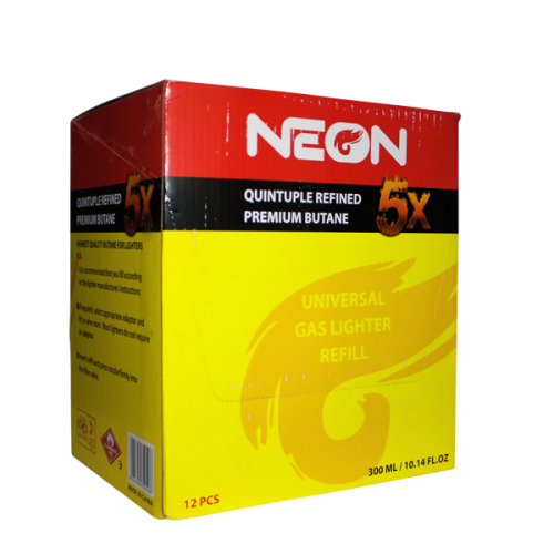 NEON 12ct BUTANE 5X MASTER CASE