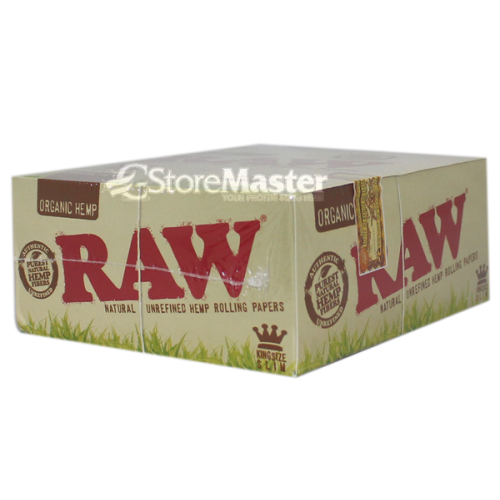 RAW ROLL PAPER KS 50ct SLIM ORGANIC HEMP