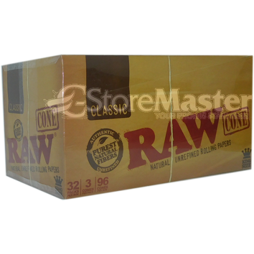 RAW ROLL PAPER KS 3ct CONE