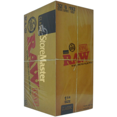 RAW ROLL PAPER 1-1/4 6ct CONE