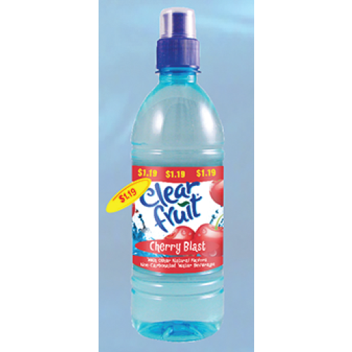 CLEAR FRUIT BTL 16.9oz CHERRY BLAST PP1.19