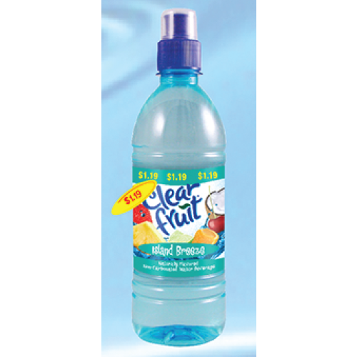 CLEAR FRUIT BTL 16.9oz ISLAND BREEZE PP1.19