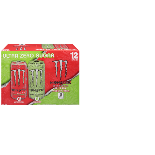 MONSTER CAN 16oz/2 FLVR VARIETY PACK ZERO SUGAR 12CT