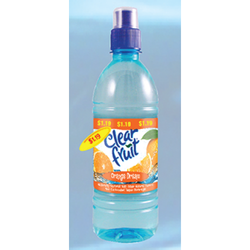 CLEAR FRUIT BTL 16.9oz ORANGE DREAM PP1.19